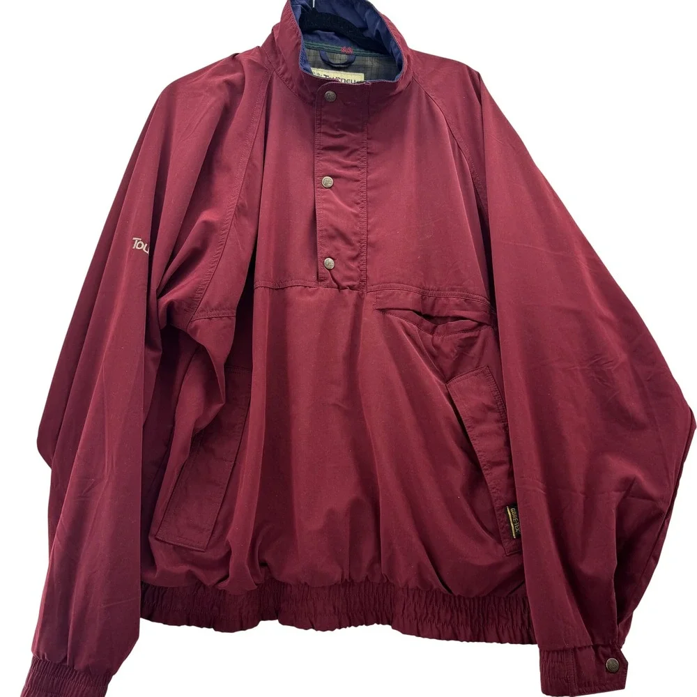 VTG Tourney Gore-Tex Men's XL Wine Golf Jacket Waterproof Windproof Coat‎
